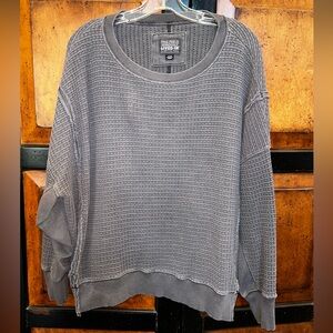 American Eagle Outfitters Charcoal Knit Top